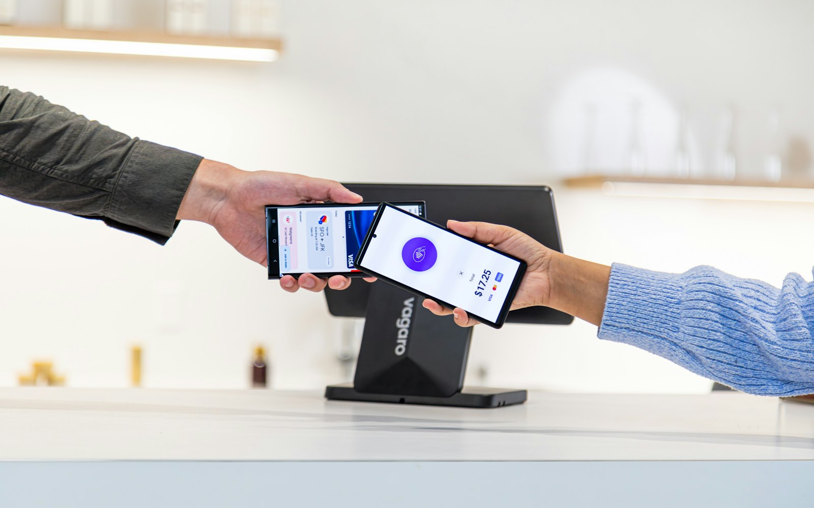 Contactless mobile payment being processed securely