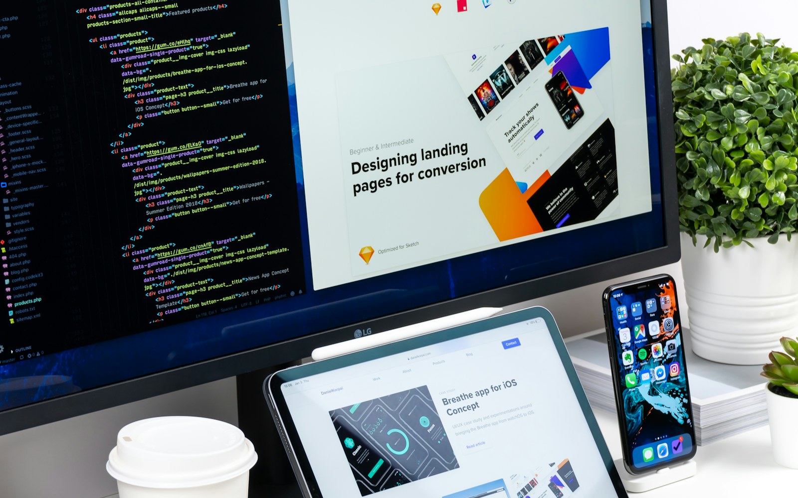 Professional SaaS, web and digital product design workspace